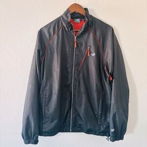 New Balance Men's Black‎ and Orange Windbreaker